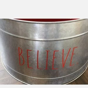 Rae Dunn 2021 Christmas Galvanized Tree Skirt/ Collar